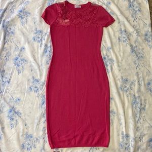 Red Valentino fitted sweater dress